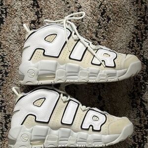 Nike Kids White and Tan Sneakers